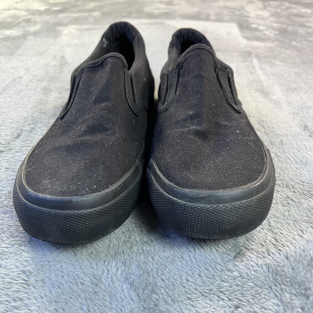 Airwalk Shoes Mens Size 6 Black Canvas Slip On Skate Sneakers Comfort Casual